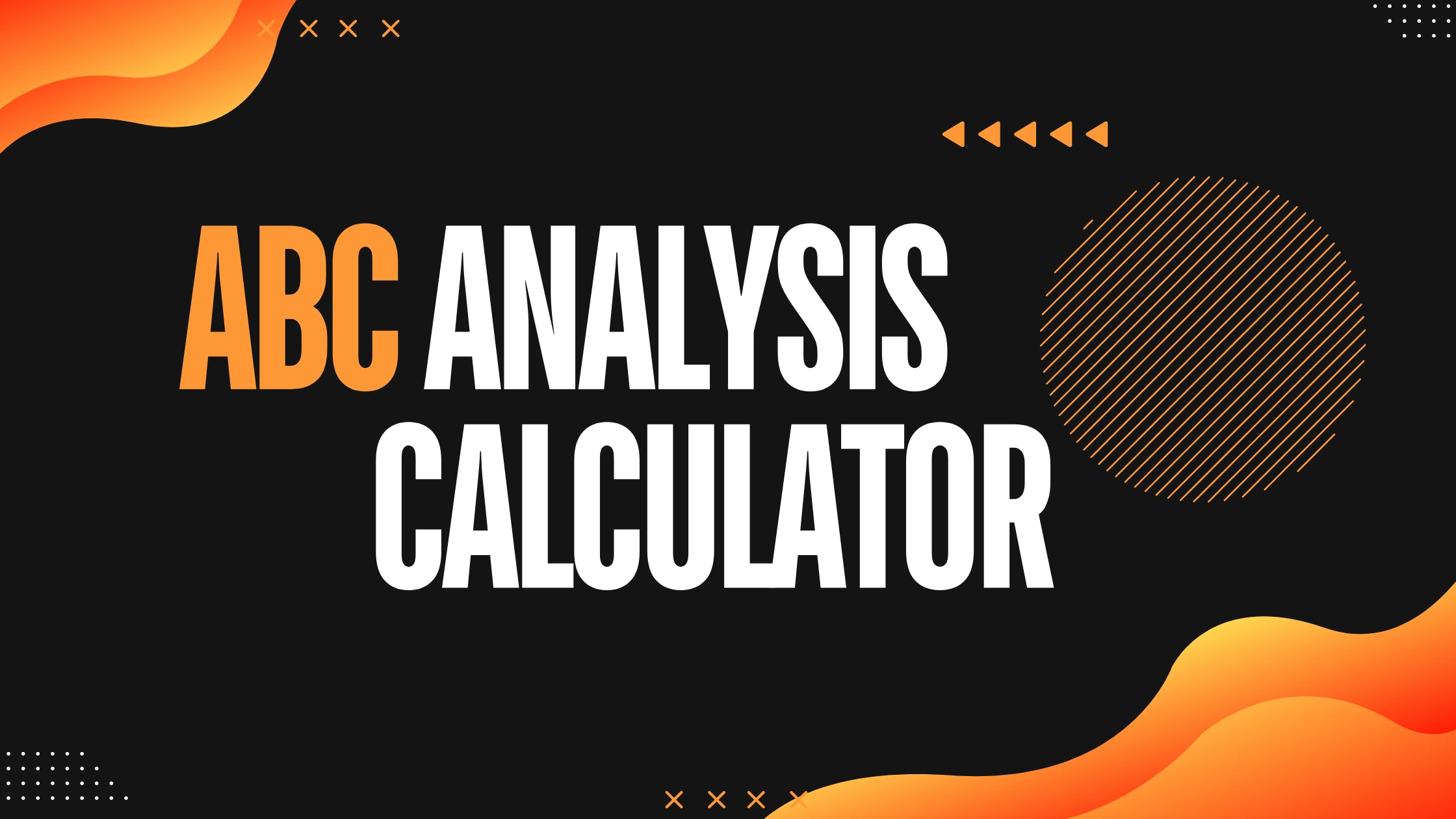 ABC Analysis Calculator Online