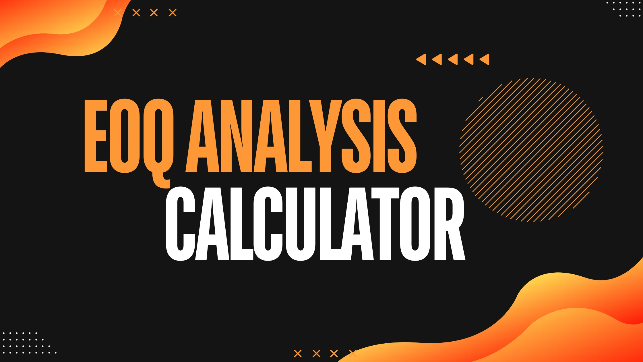 EOQ Calculator Online